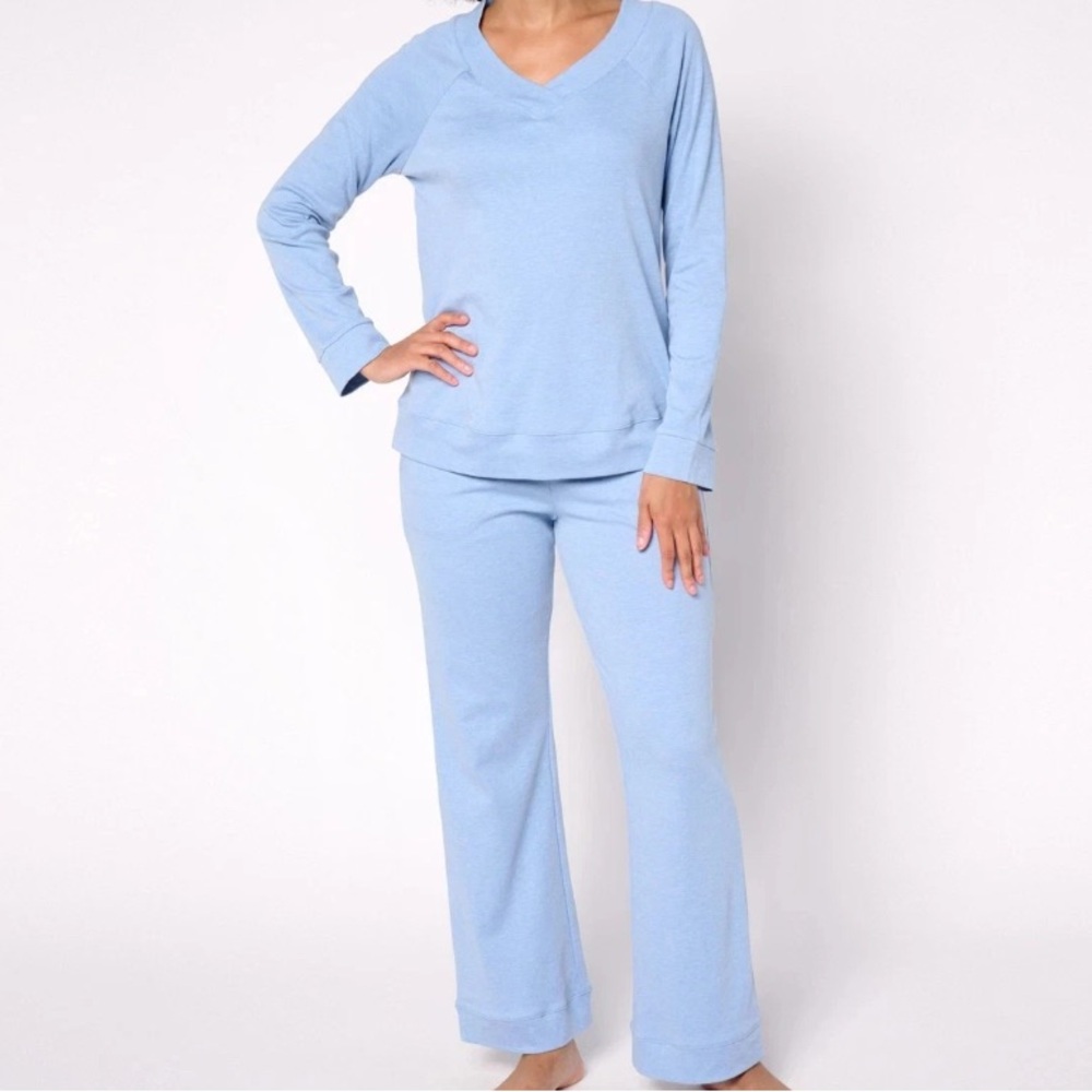 Carole Hochman Light Blue PJ/Lounge Set size 1x New